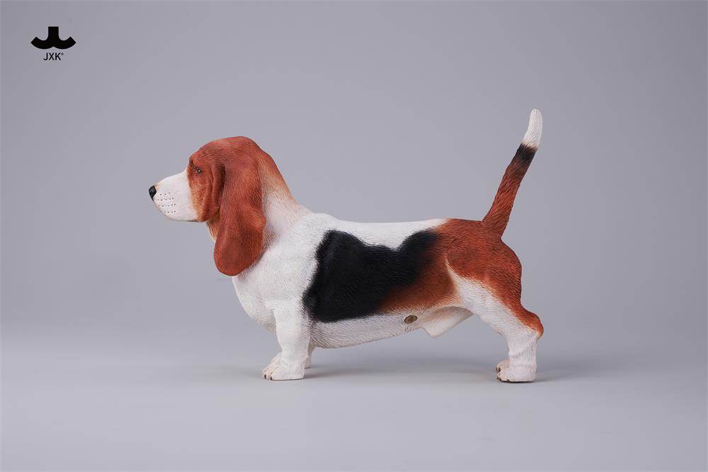 JXK Basset Hound Dog Model Animal Figure