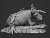 Vlad Konstantinov 1:10 Scale Triceratops Scene Statue