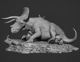 Vlad Konstantinov 1:10 Scale Triceratops Scene Statue