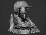 Vlad Konstantinov 1:10 Scale Triceratops Scene Statue