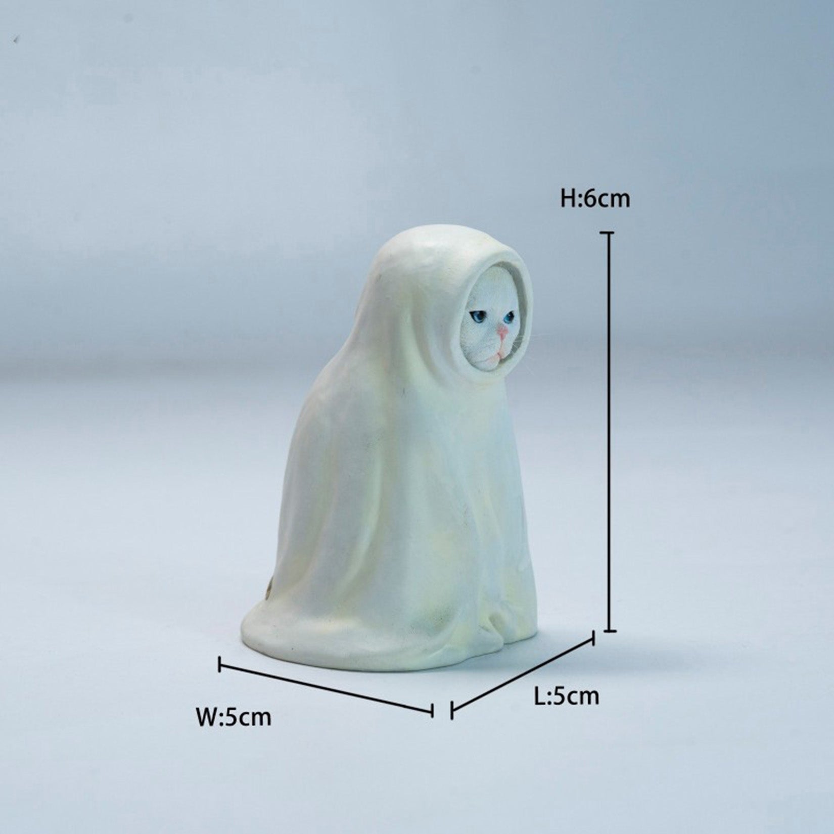JXK Studio White Robe Spirit Cat Model