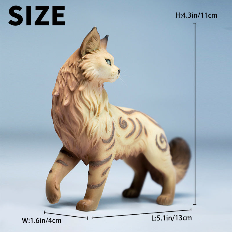 JXK Misty Forest Cat Figurine