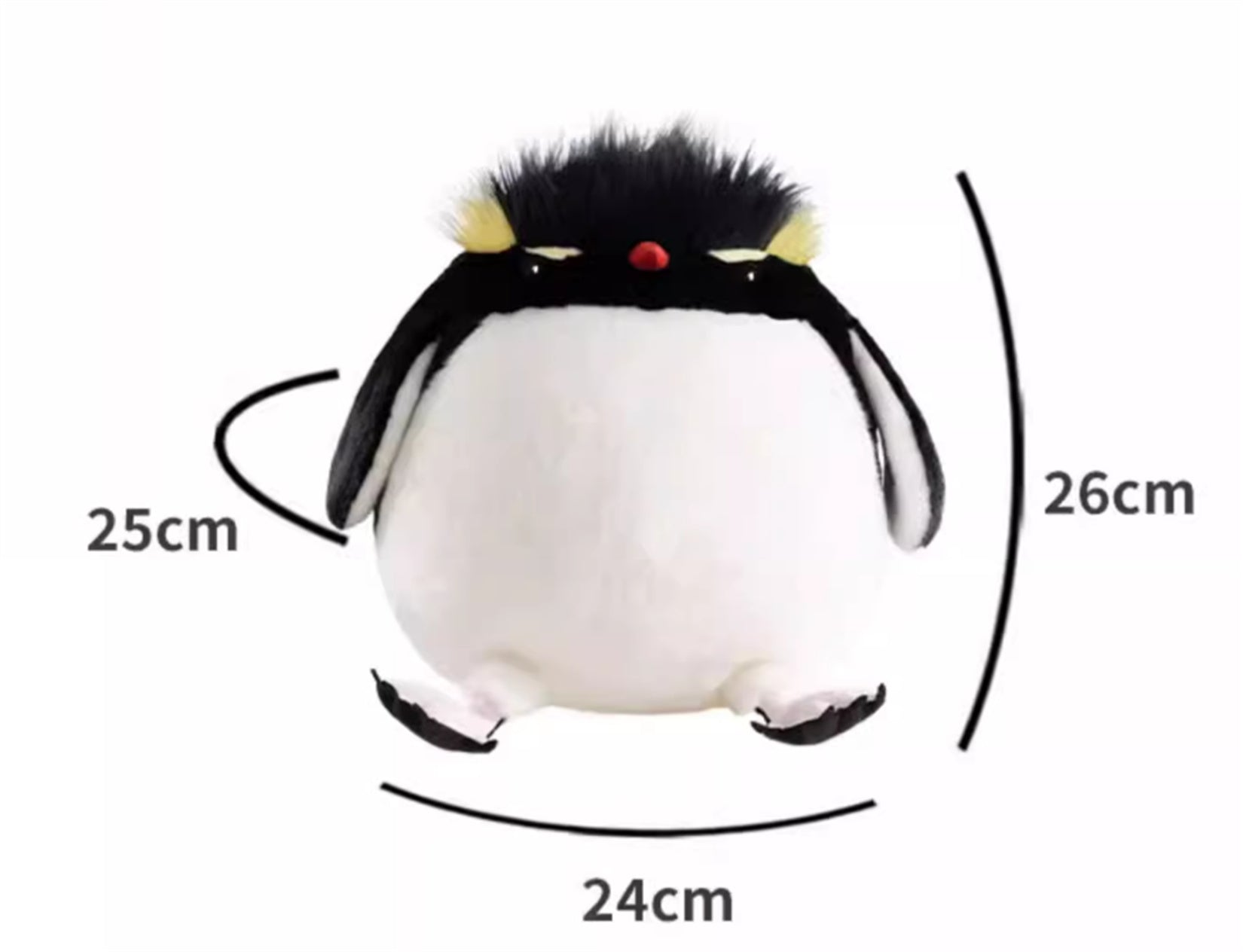 Rockhopper Penguin Plush Doll Soft Animal Model
