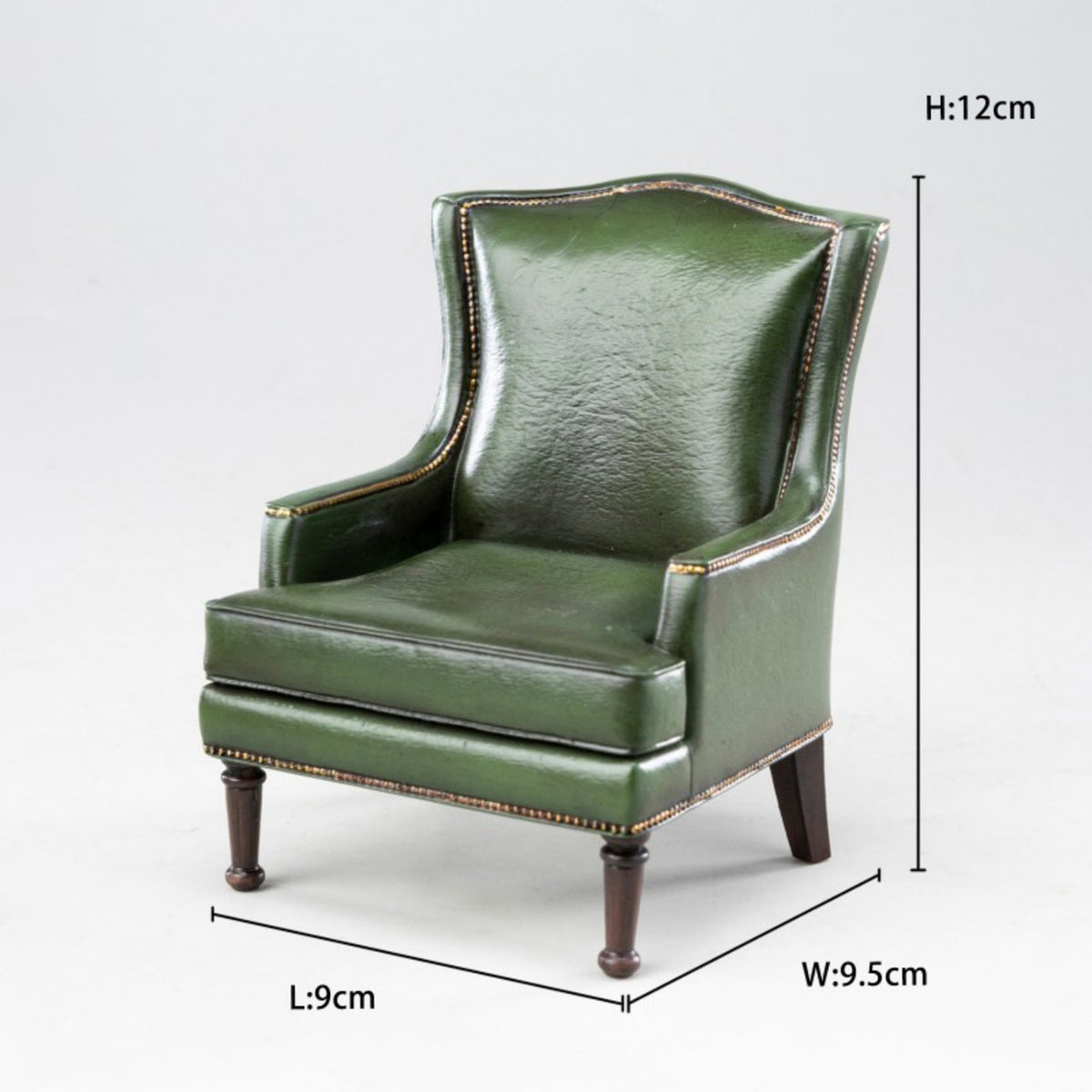 MMMTOYS Studio 1:12 Scale Dark Green Club Armchair Model