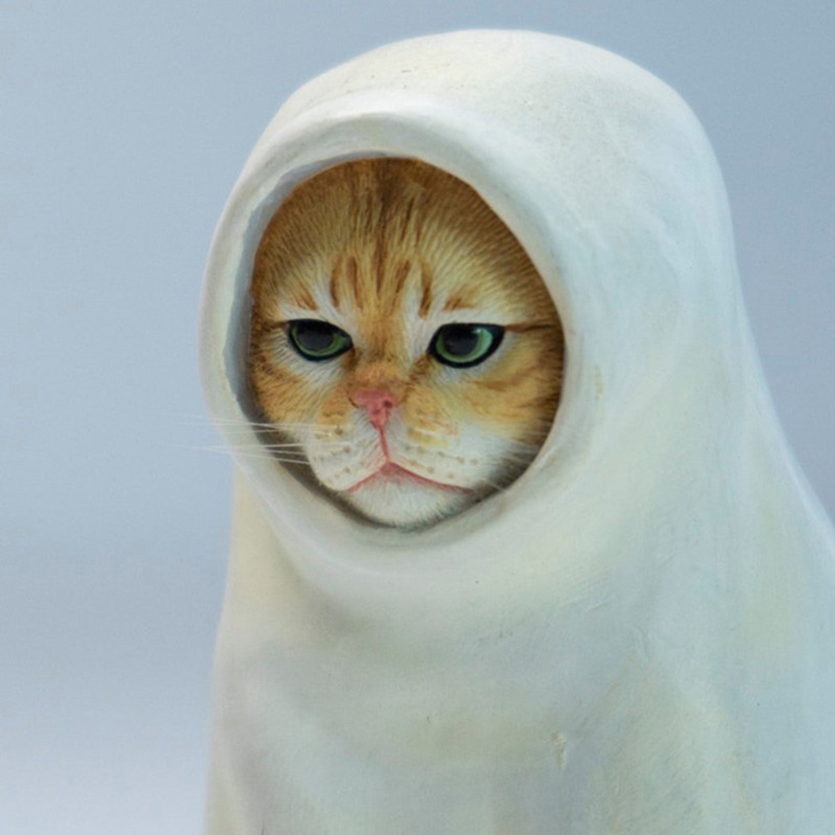 JXK Studio White Robe Spirit Cat Model