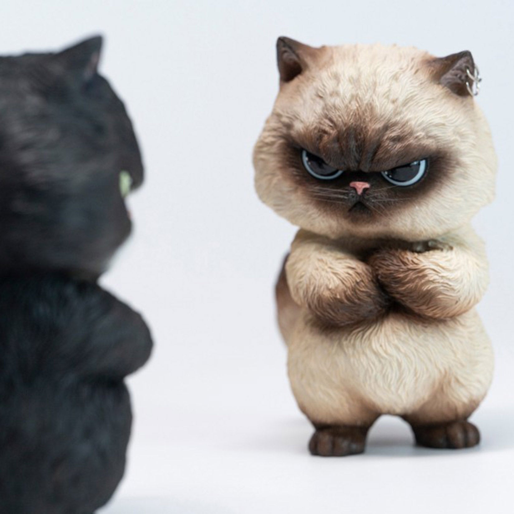 JXK Studio Bengbeng Baba Cat Figurine Ornament