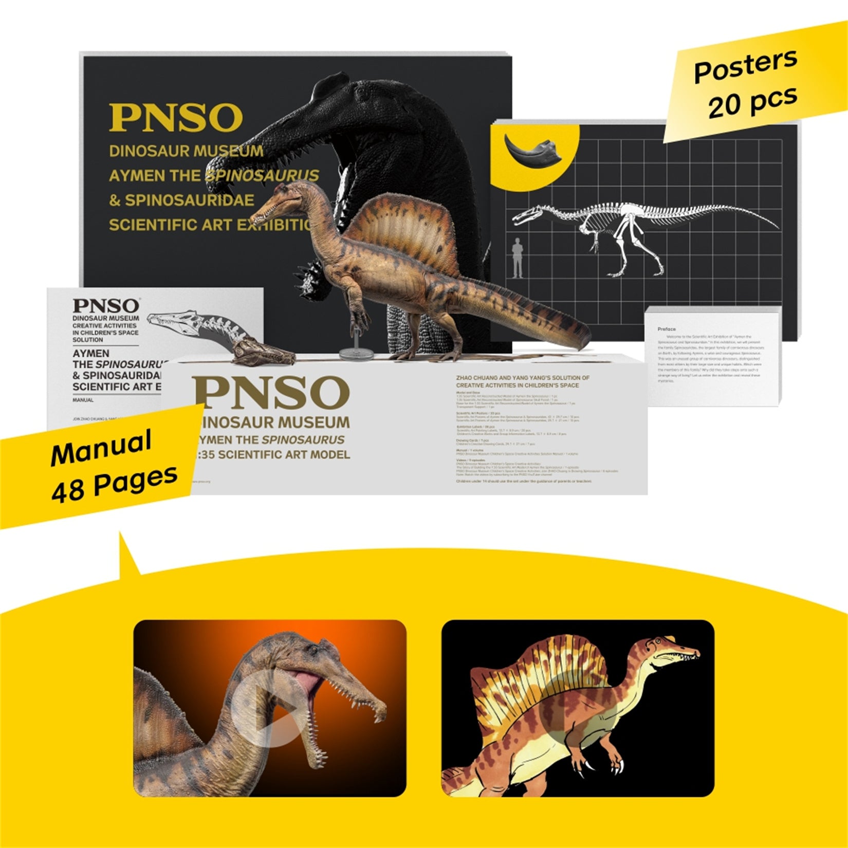 PNSO 1/35 Spinosaurus Aymen Model