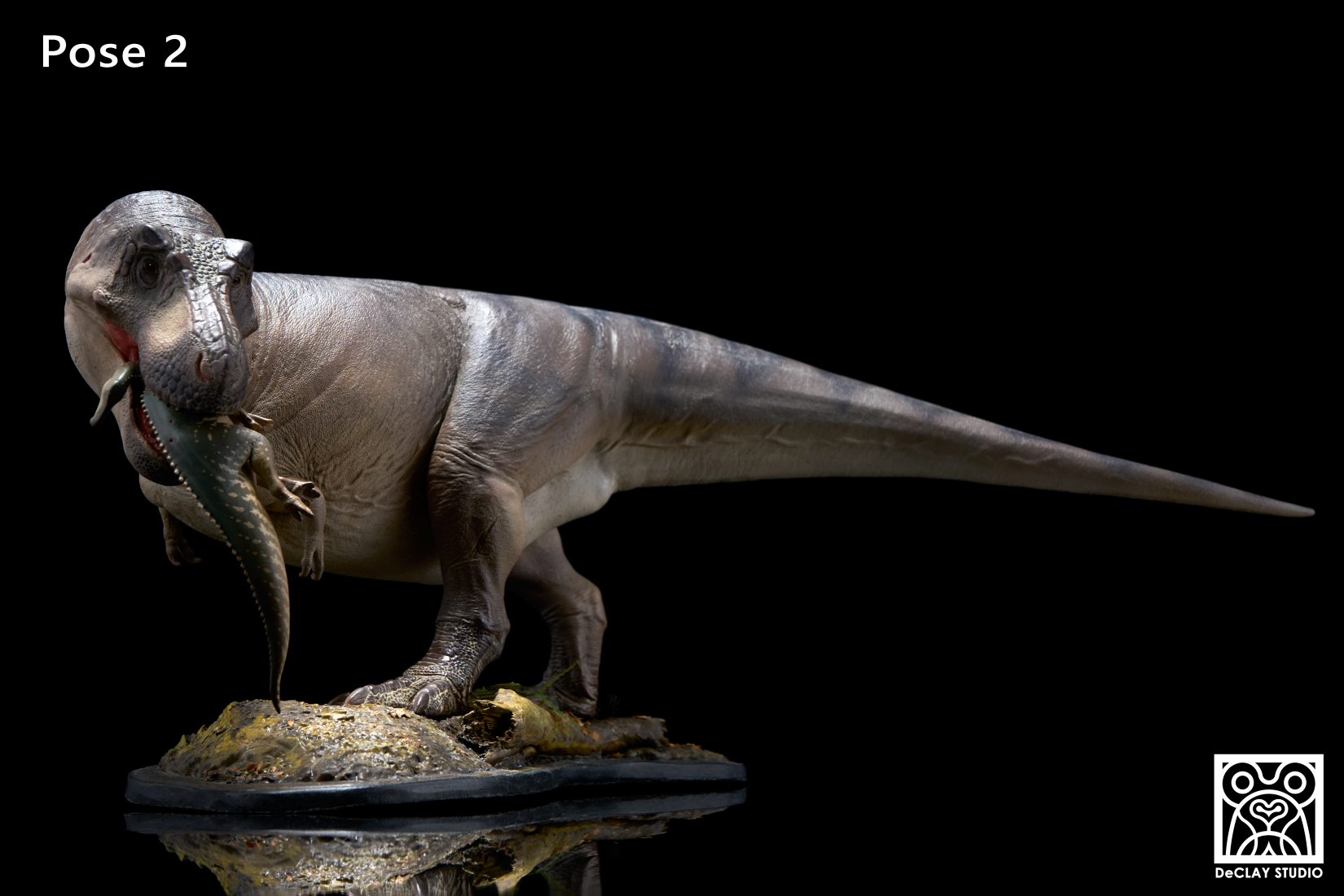 De CLAY Studio T. rex and Edmontosaurus Model