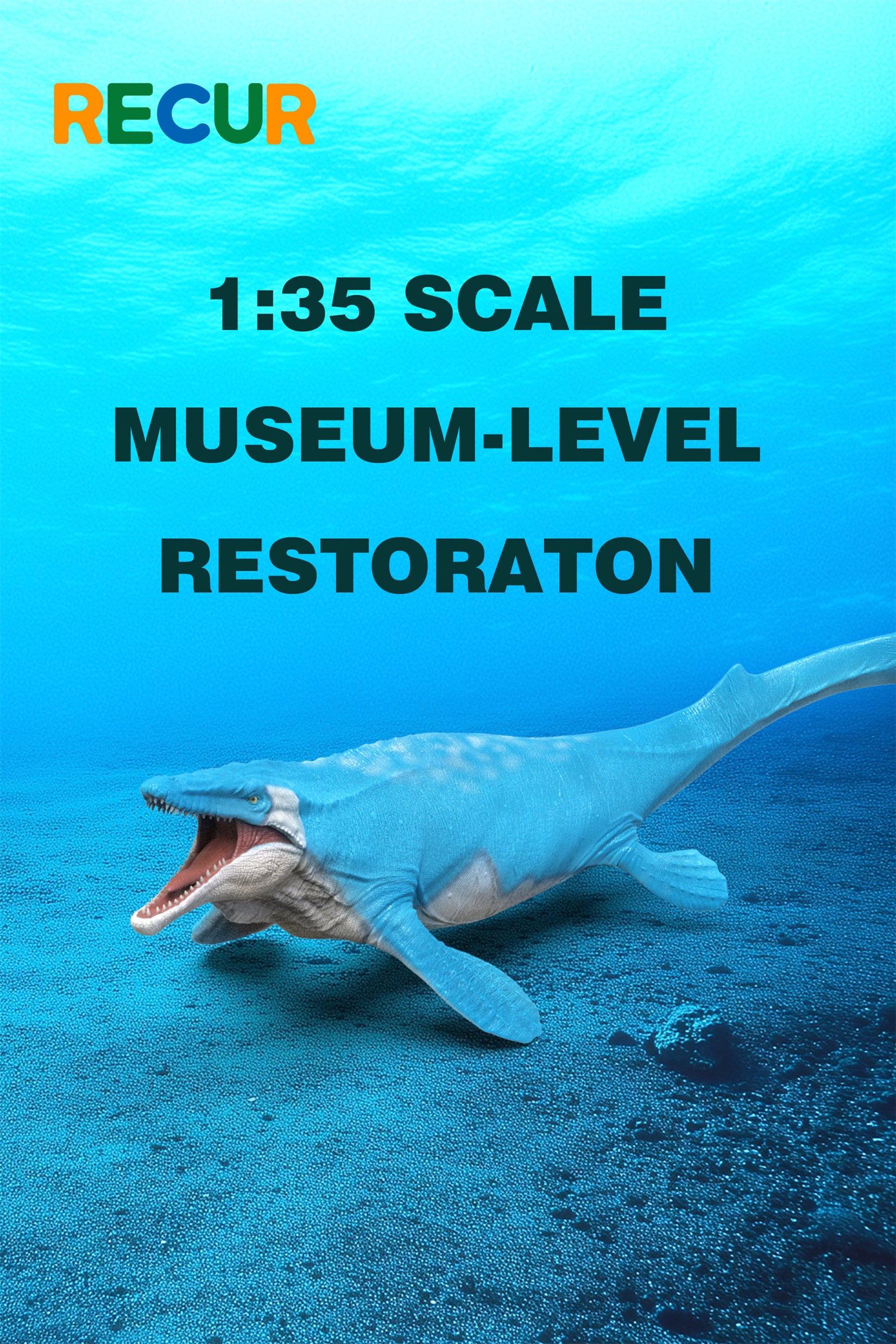 RECUR 1:35 Scale Mosasaurus Hoffmann Model