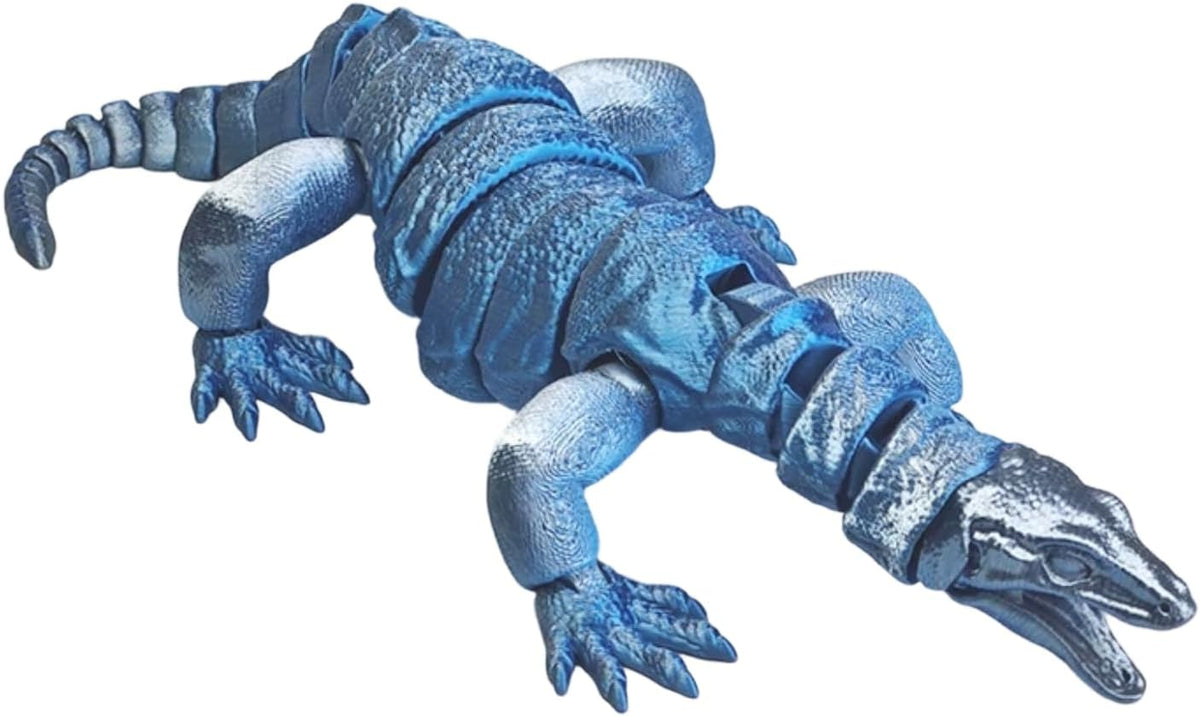3D Printed Articulated Komodo Dragon Giant Lizard Figure