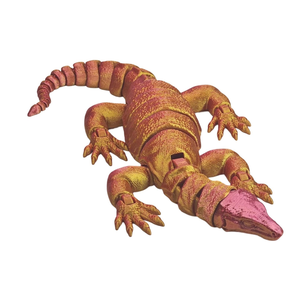 3D Printed Articulated Komodo Dragon Giant Lizard Figure