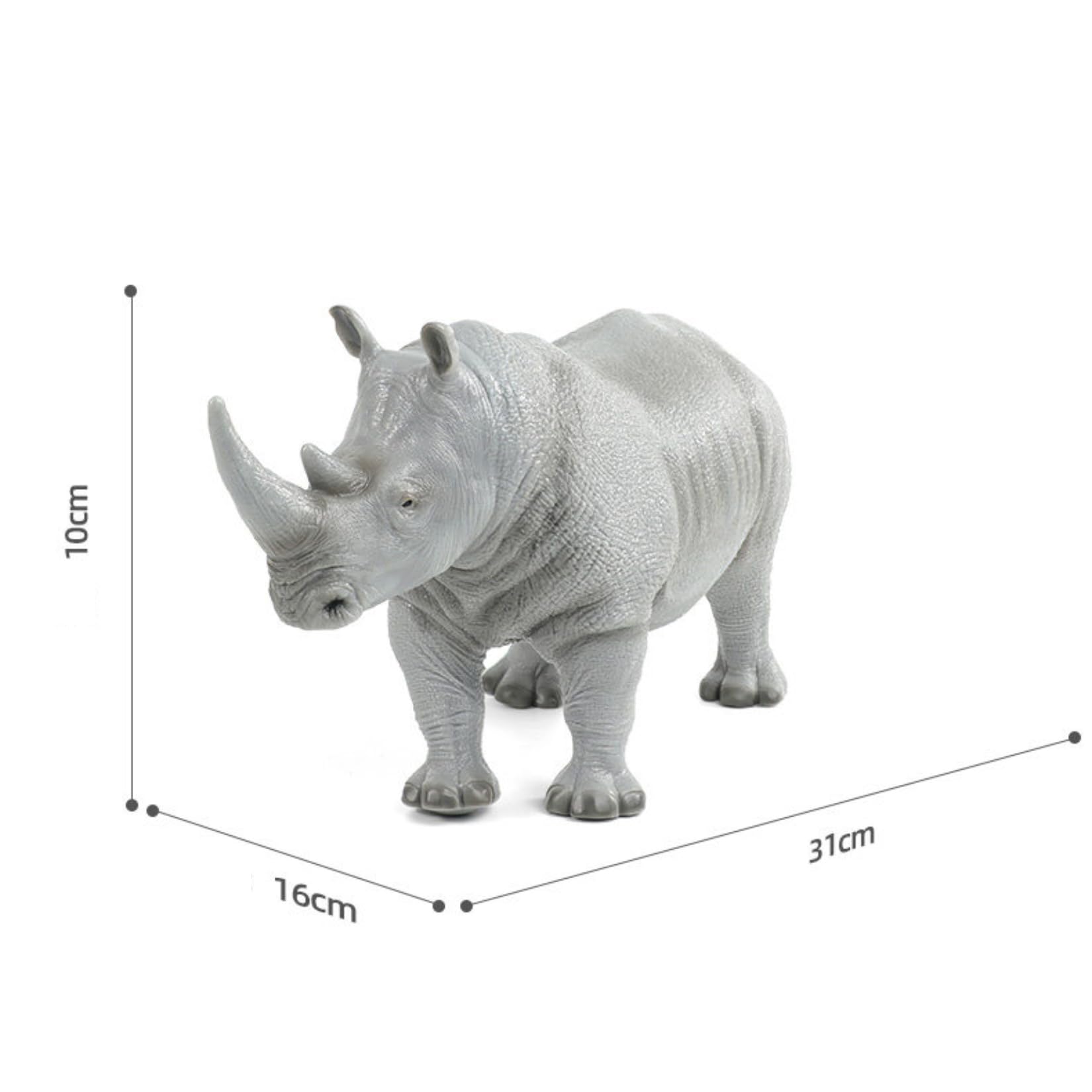 Recur Rhinoceros Animal Model PVC Figurines Collector