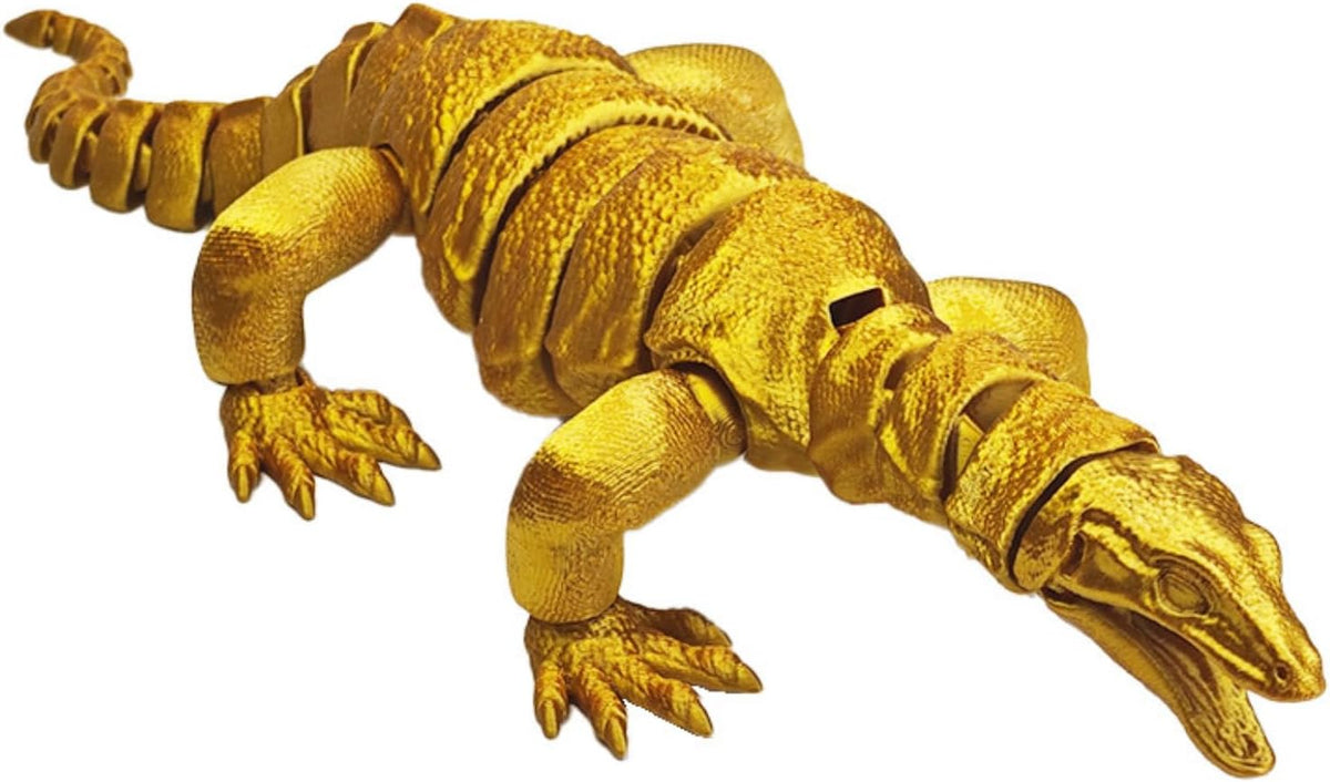 3D Printed Articulated Komodo Dragon Giant Lizard Figure
