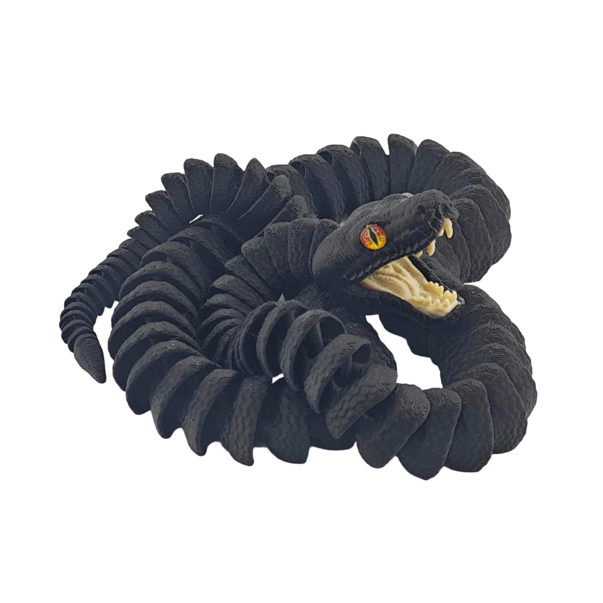 3D Printed Giant Python Articulated Figure Snake Model Collector