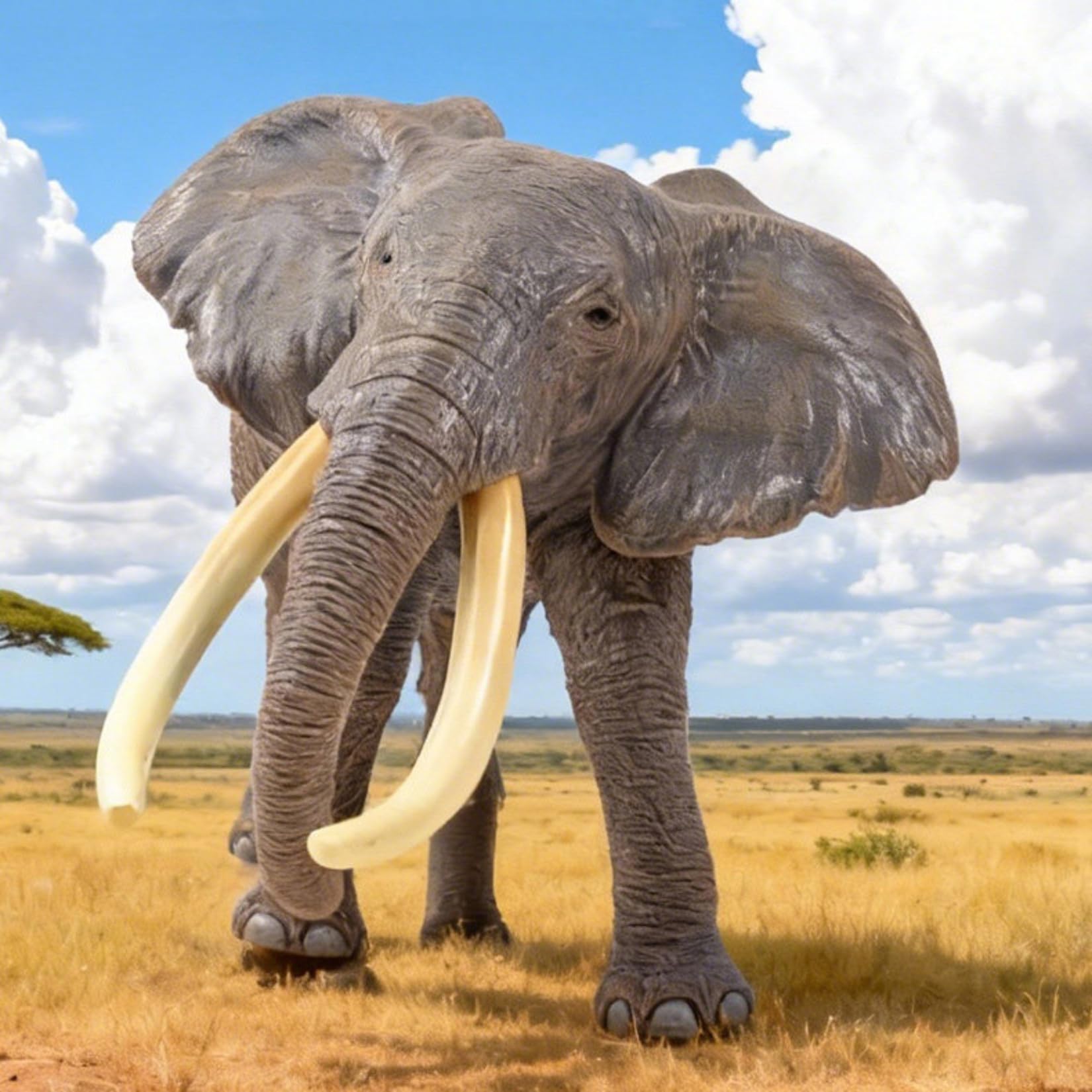 RECUR Elephant Wildlife Model PVC Collectible Figurine