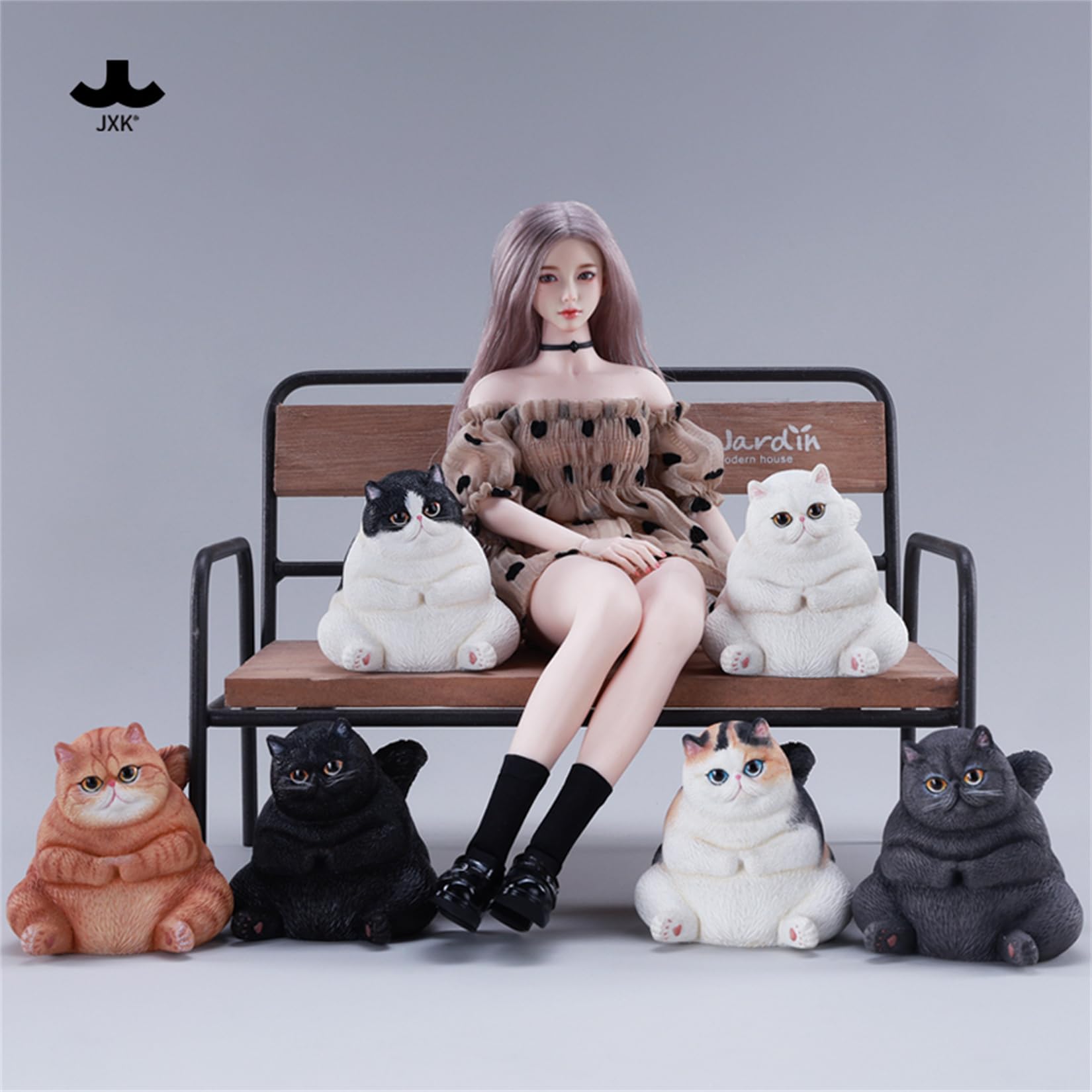 JXK Rice Ball Cat Figure