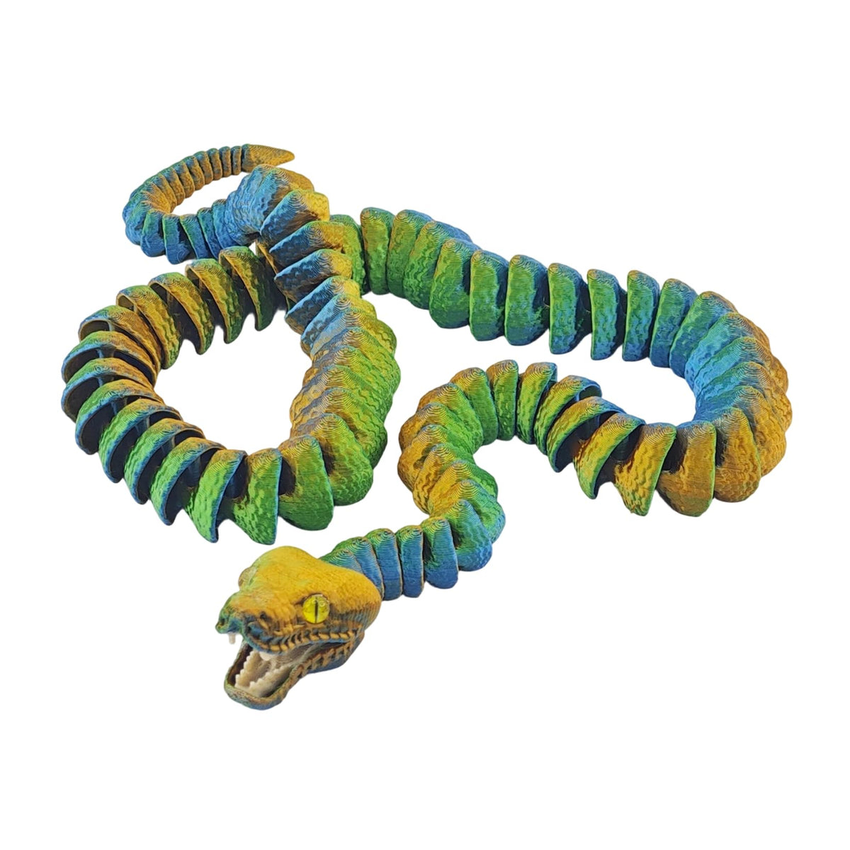 3D Printed Giant Python Articulated Figure Snake Model Collector