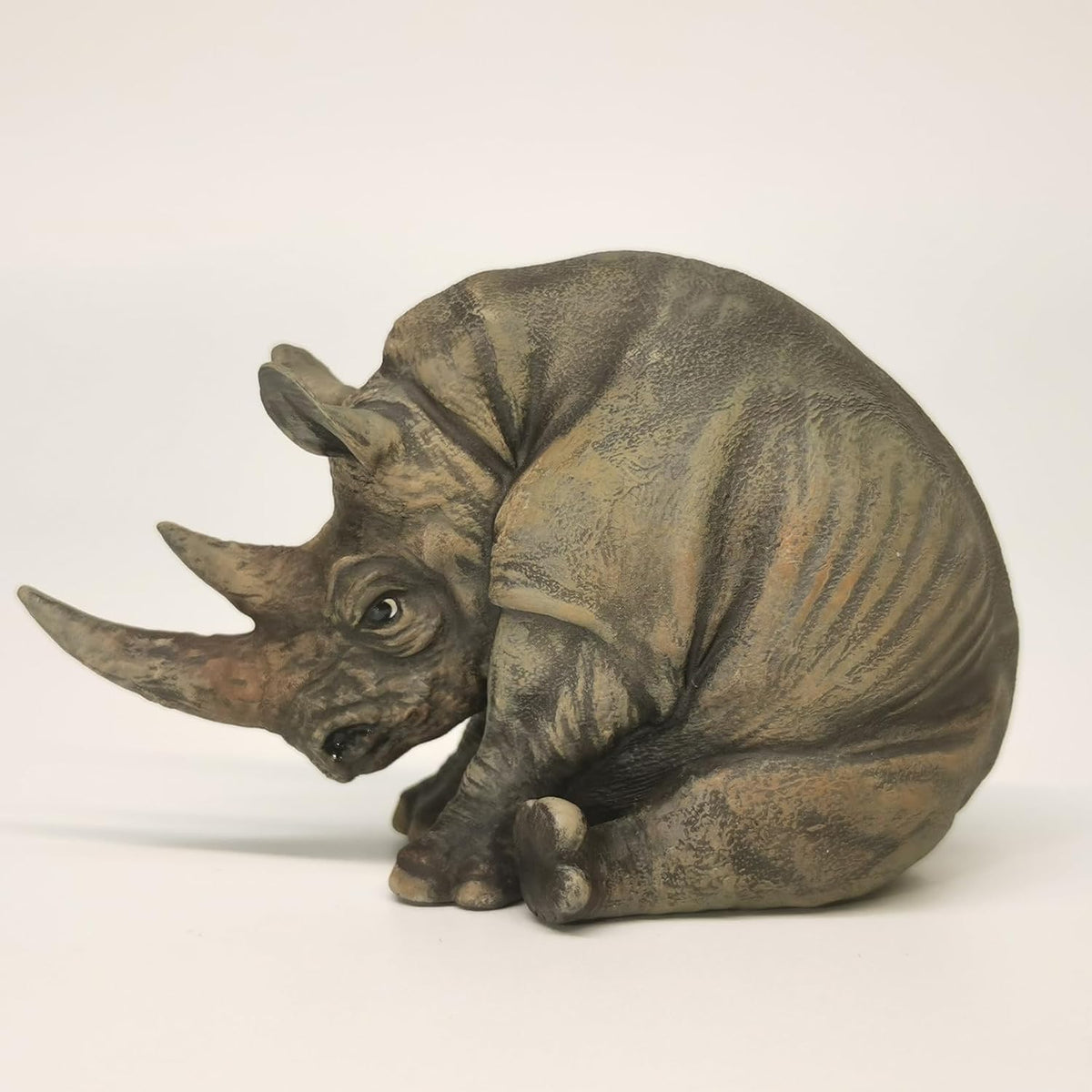 Black Rhinoceros Animal Collector Realistic Rhino Figure