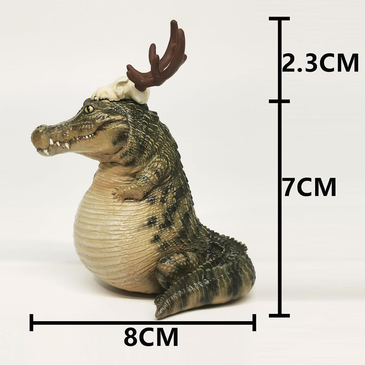 Realistic Crocodile Resin Animal Figurine Scene Decor Collector Gift