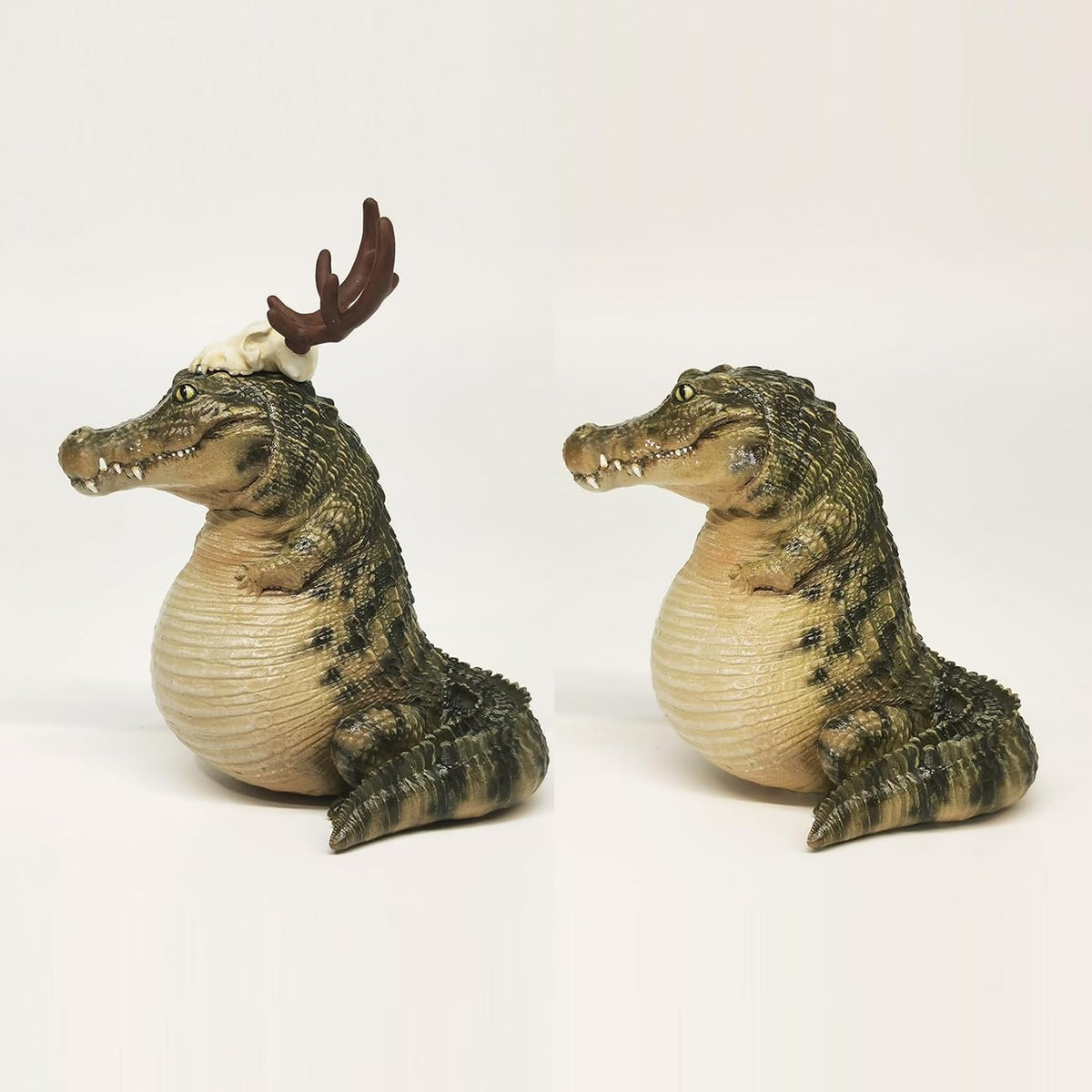 Realistic Crocodile Resin Animal Figurine Scene Decor Collector Gift