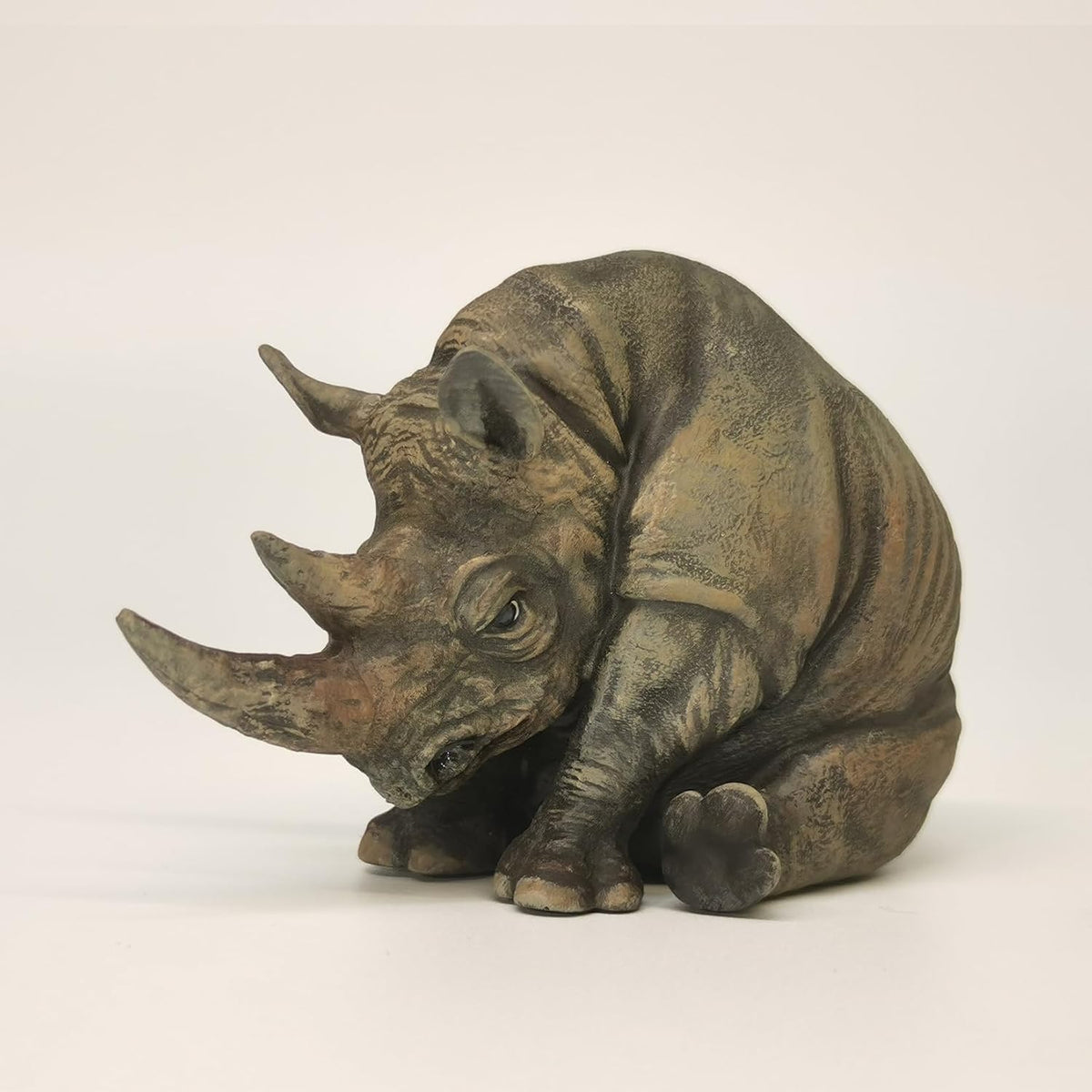Black Rhinoceros Animal Collector Realistic Rhino Figure