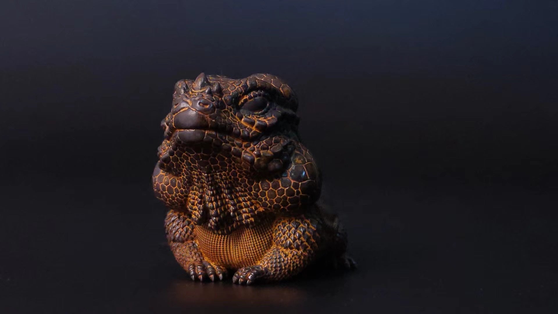 Lizard Kingdom Green Iguana Cyclura Cornuta Bronze Model