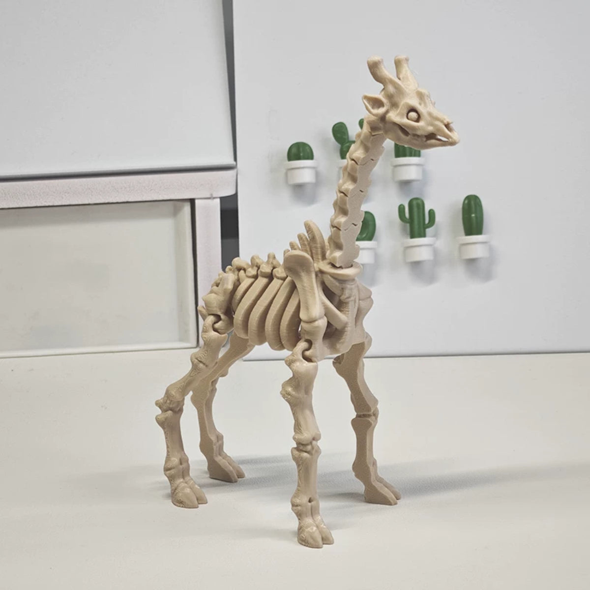 3D Printed African Animal Skeleton Articulated Figure