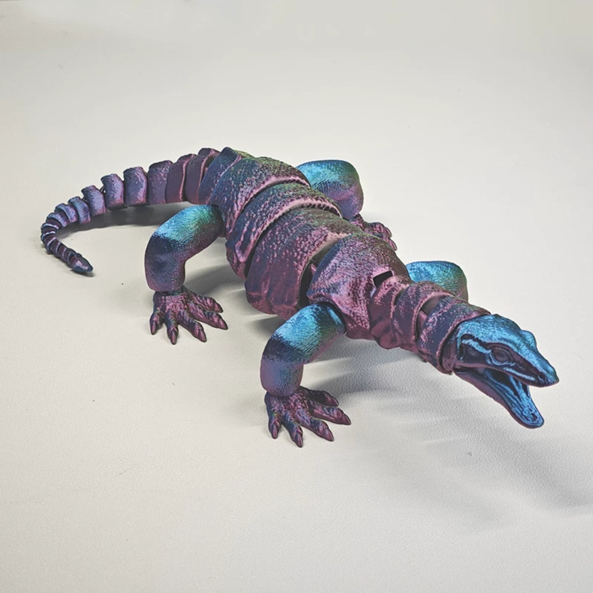 3D Printed Articulated Komodo Dragon Giant Lizard Figure