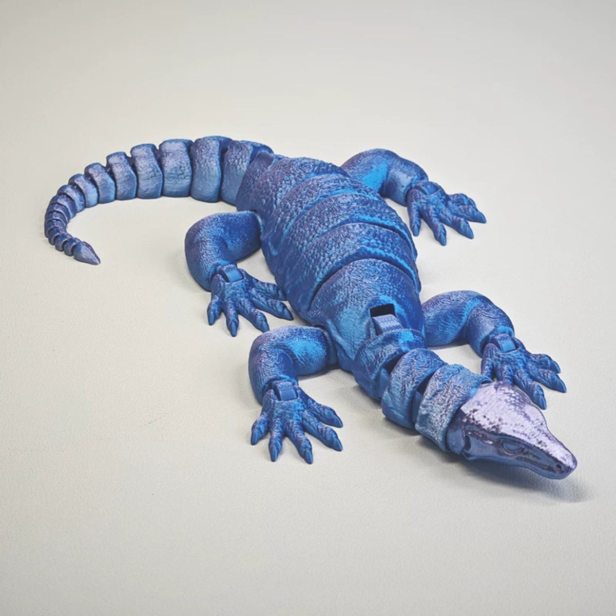 3D Printed Articulated Komodo Dragon Giant Lizard Figure