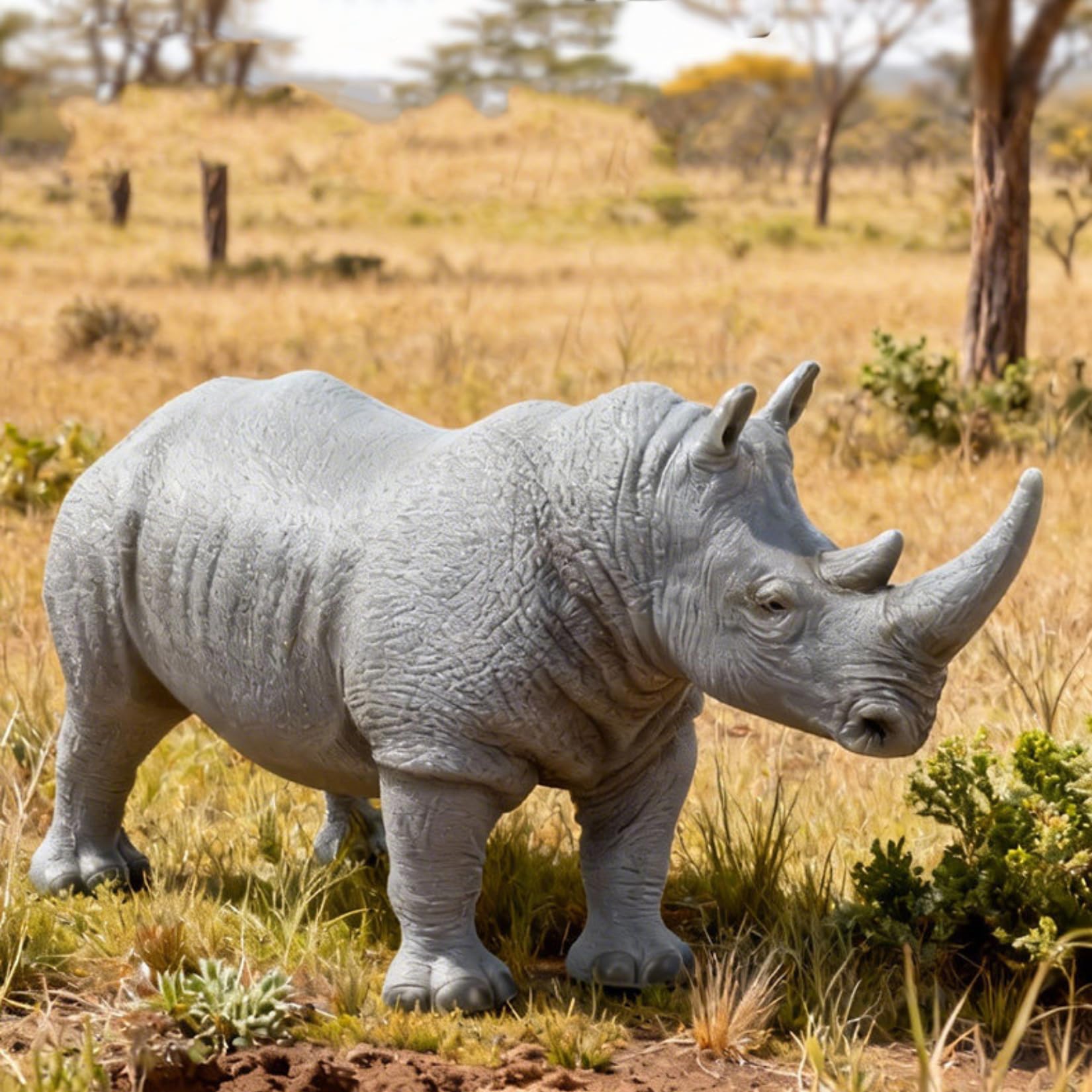 Recur Rhinoceros Animal Model PVC Figurines Collector