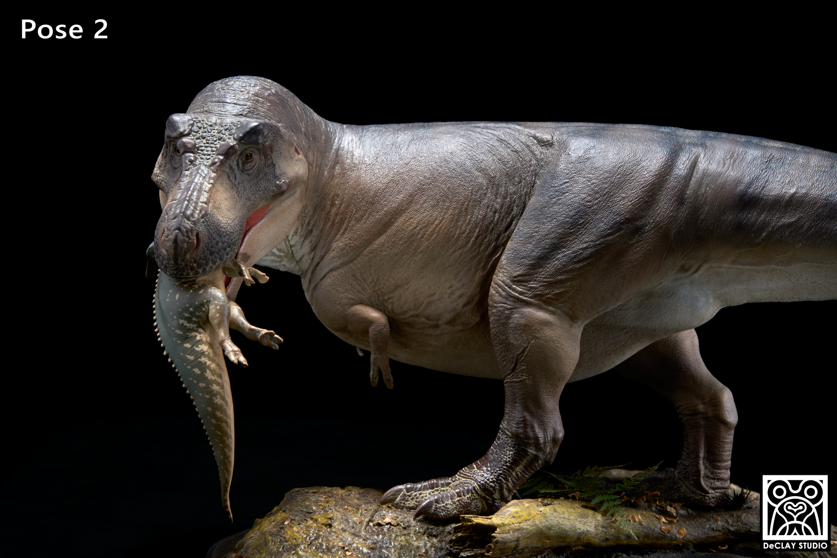 De CLAY Studio T. rex and Edmontosaurus Model
