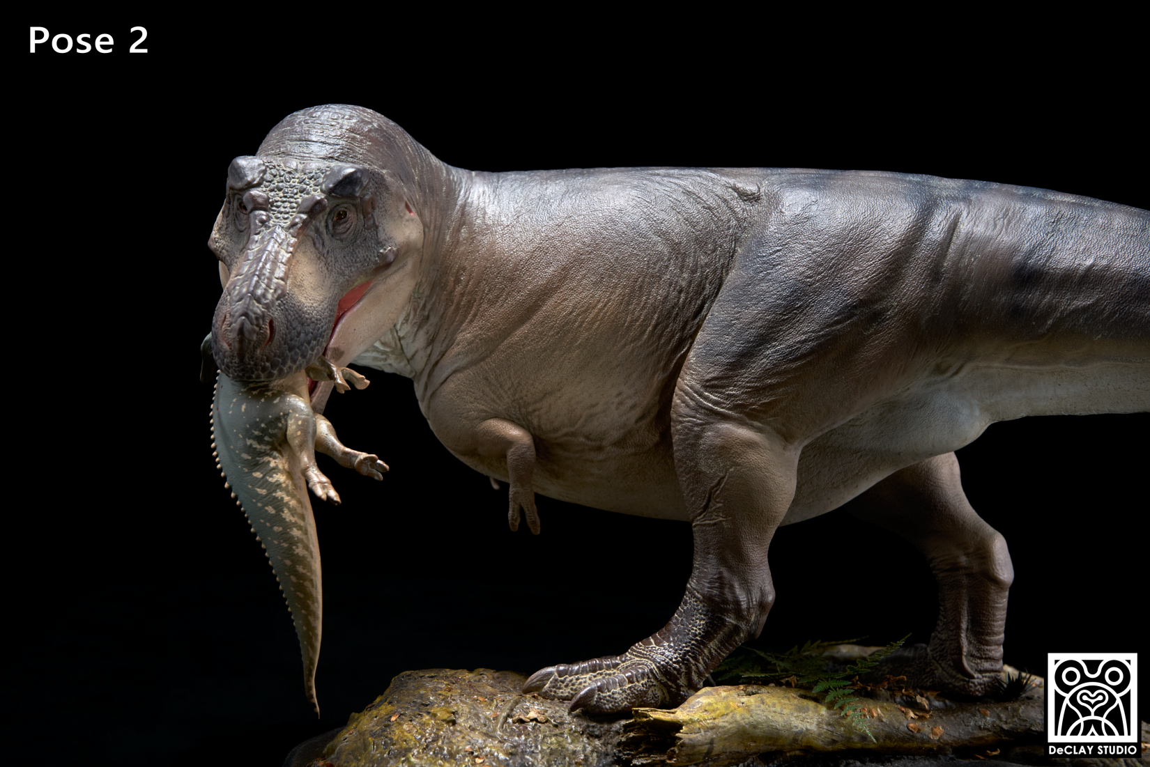 De CLAY Studio T. rex and Edmontosaurus Model