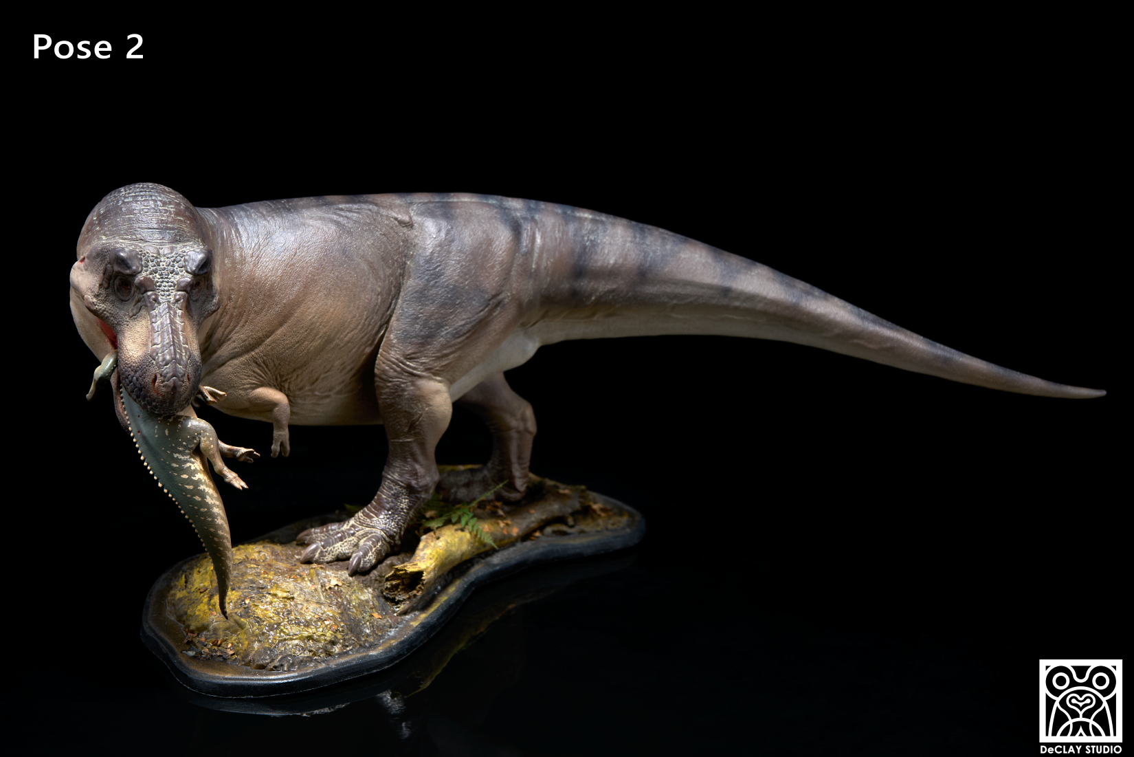 De CLAY Studio T. rex and Edmontosaurus Model