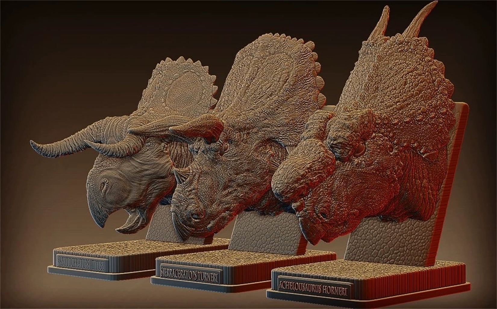 PASSION CHARGER 1/10 Ceratopsier-Kopfskulptur-Serie GK Modell