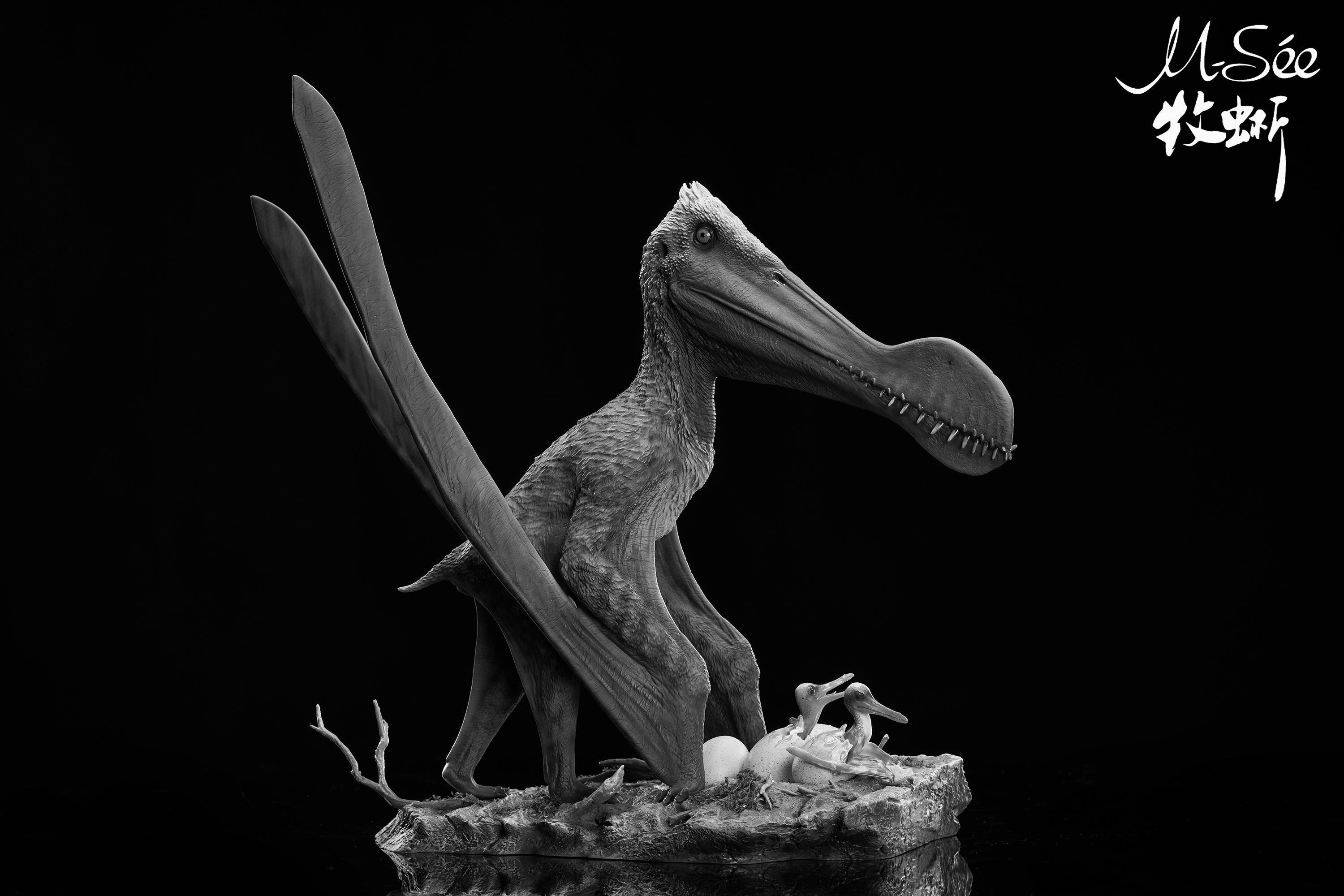 MuSee Studio 1/6 Scale Ornithocheirus Family Diorama Model