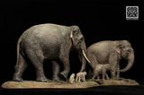 De CLAY Studio Asian Elephant Scene Statue