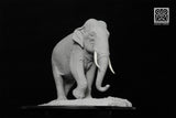 De CLAY Studio Asian Elephant Scene Statue