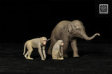 De CLAY Studio Asian Elephant Scene Statue