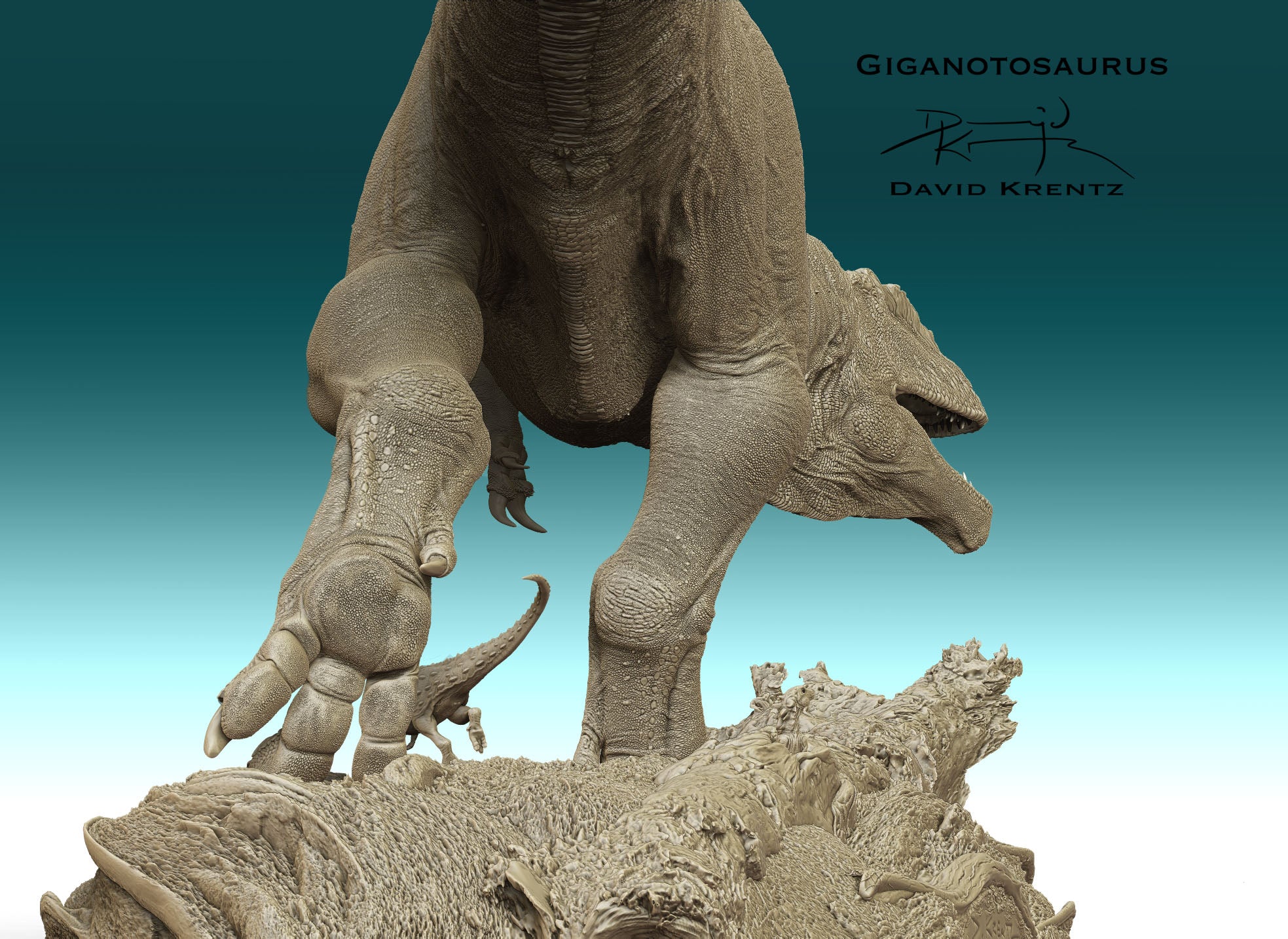 Anningpale Giganotosaurus carolinii Scene Model