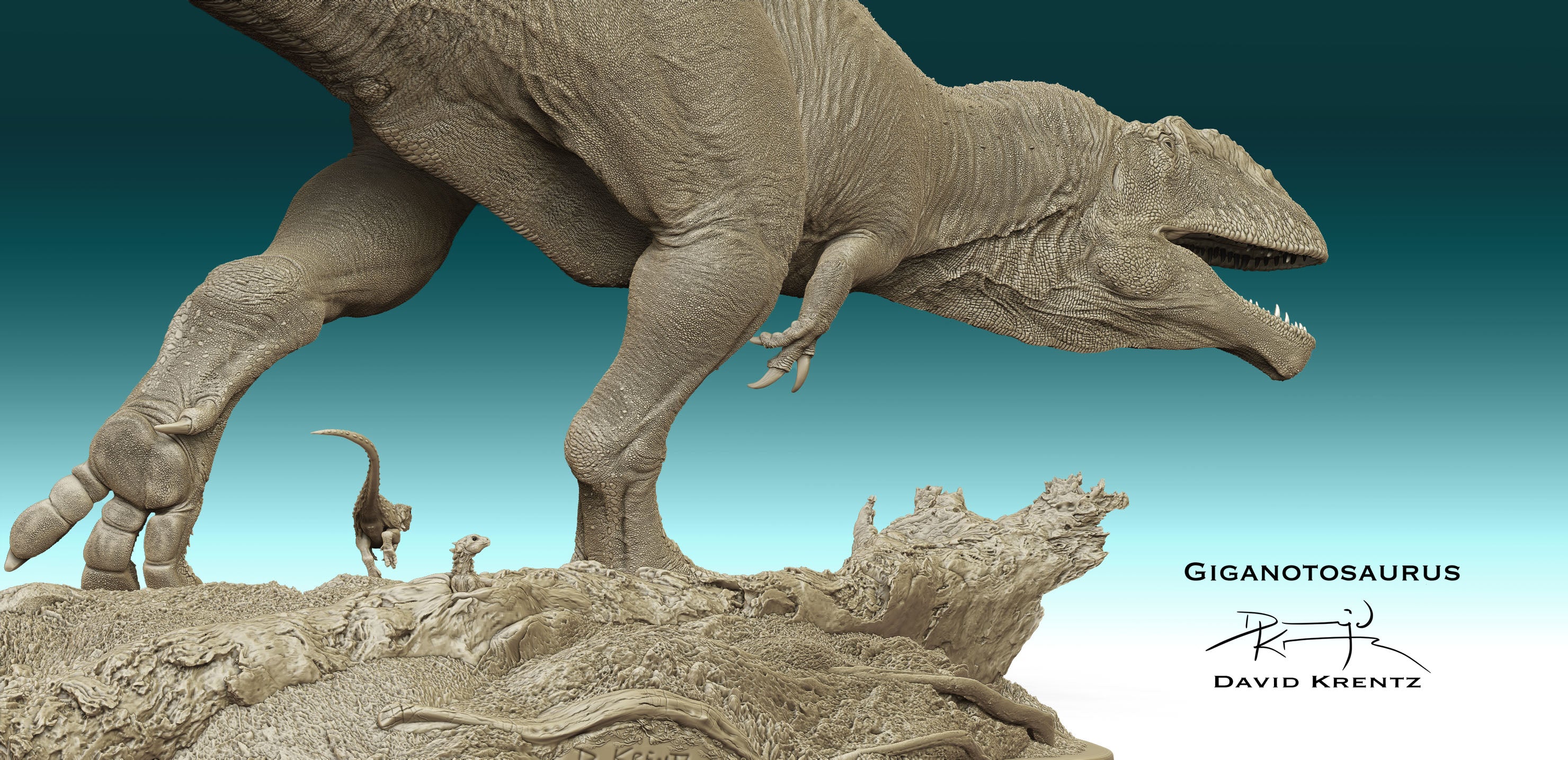 Anningpale Giganotosaurus carolinii Scene Model