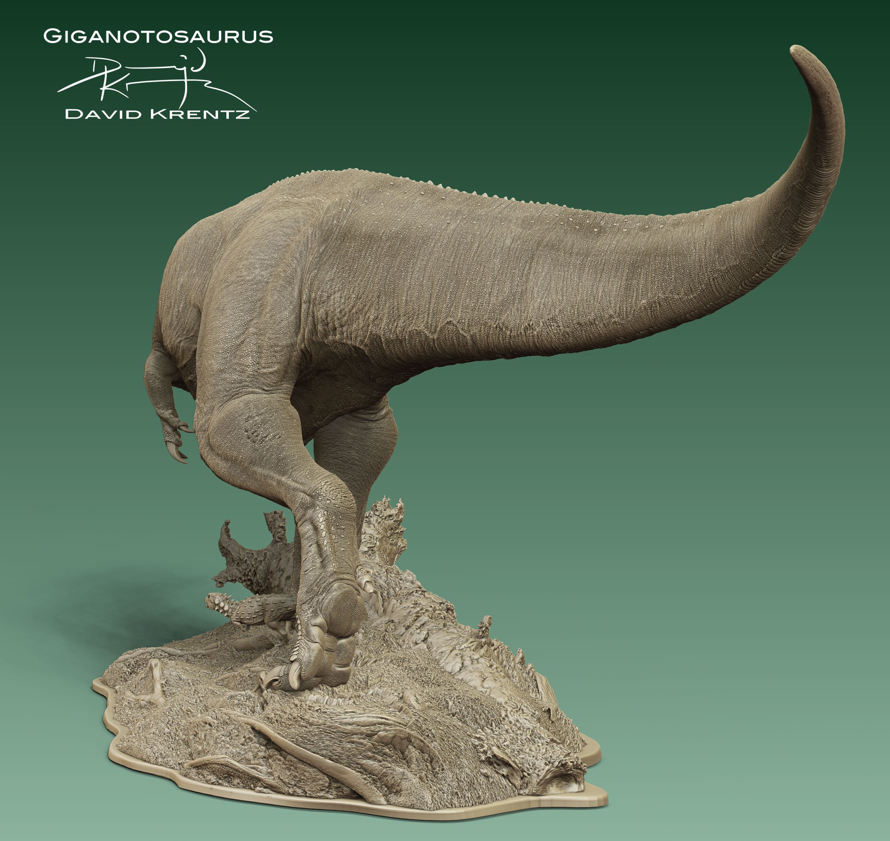 Anningpale Giganotosaurus carolinii Scene Model
