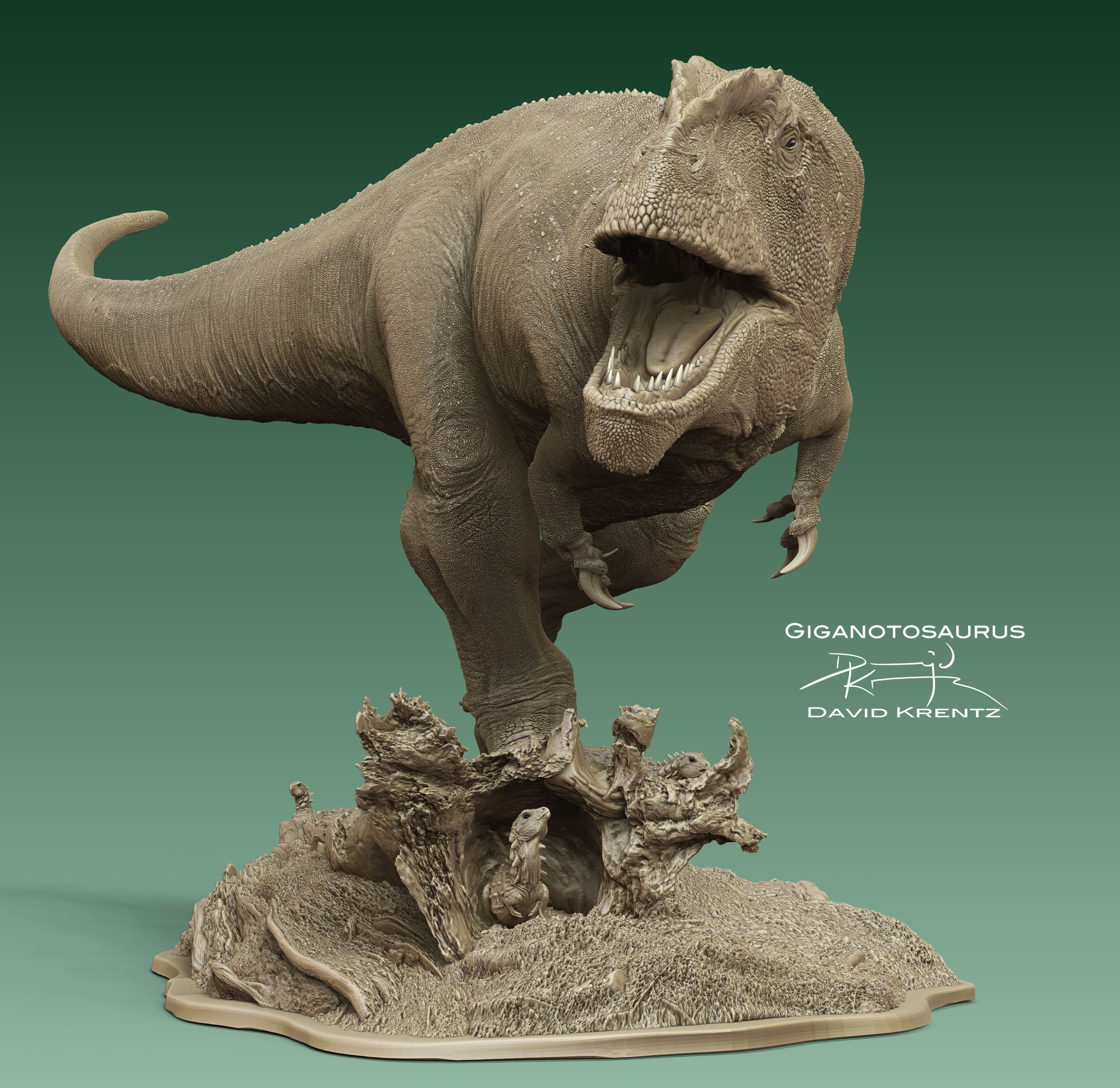 Anningpale Giganotosaurus carolinii Scene Model