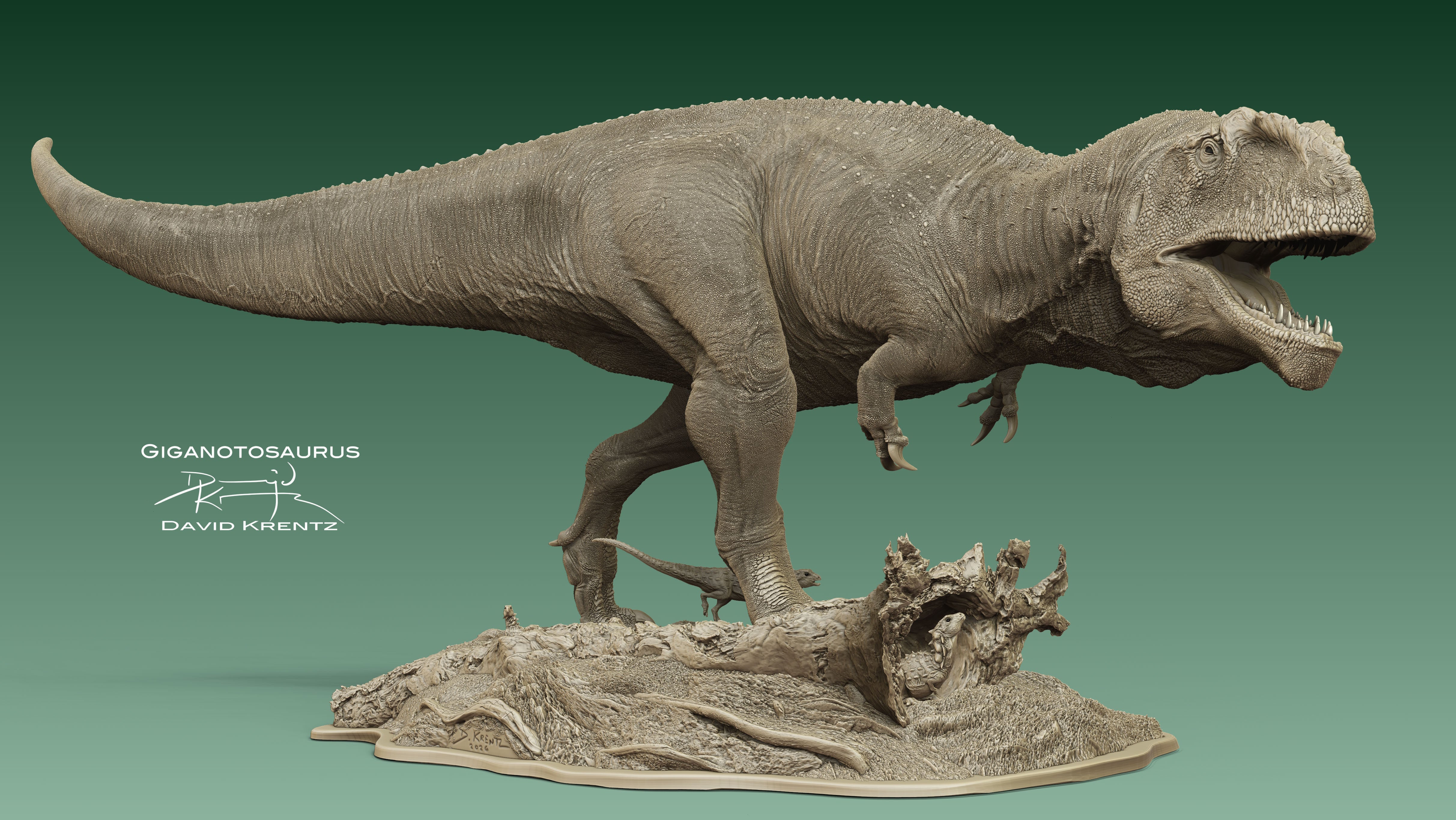 Anningpale Giganotosaurus carolinii Scene Model