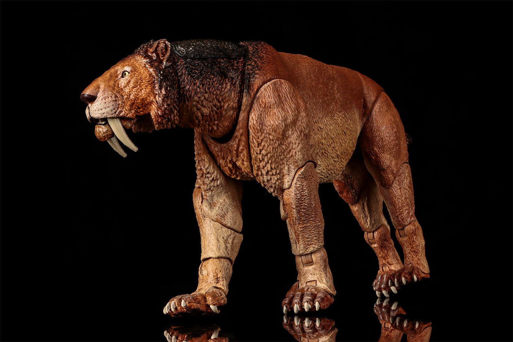 Bestien des Mesozoikums: Smilodon populator – Actionfigur im Maßstab 1:18
