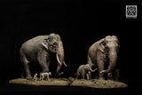 De CLAY Studio Asian Elephant Scene Statue
