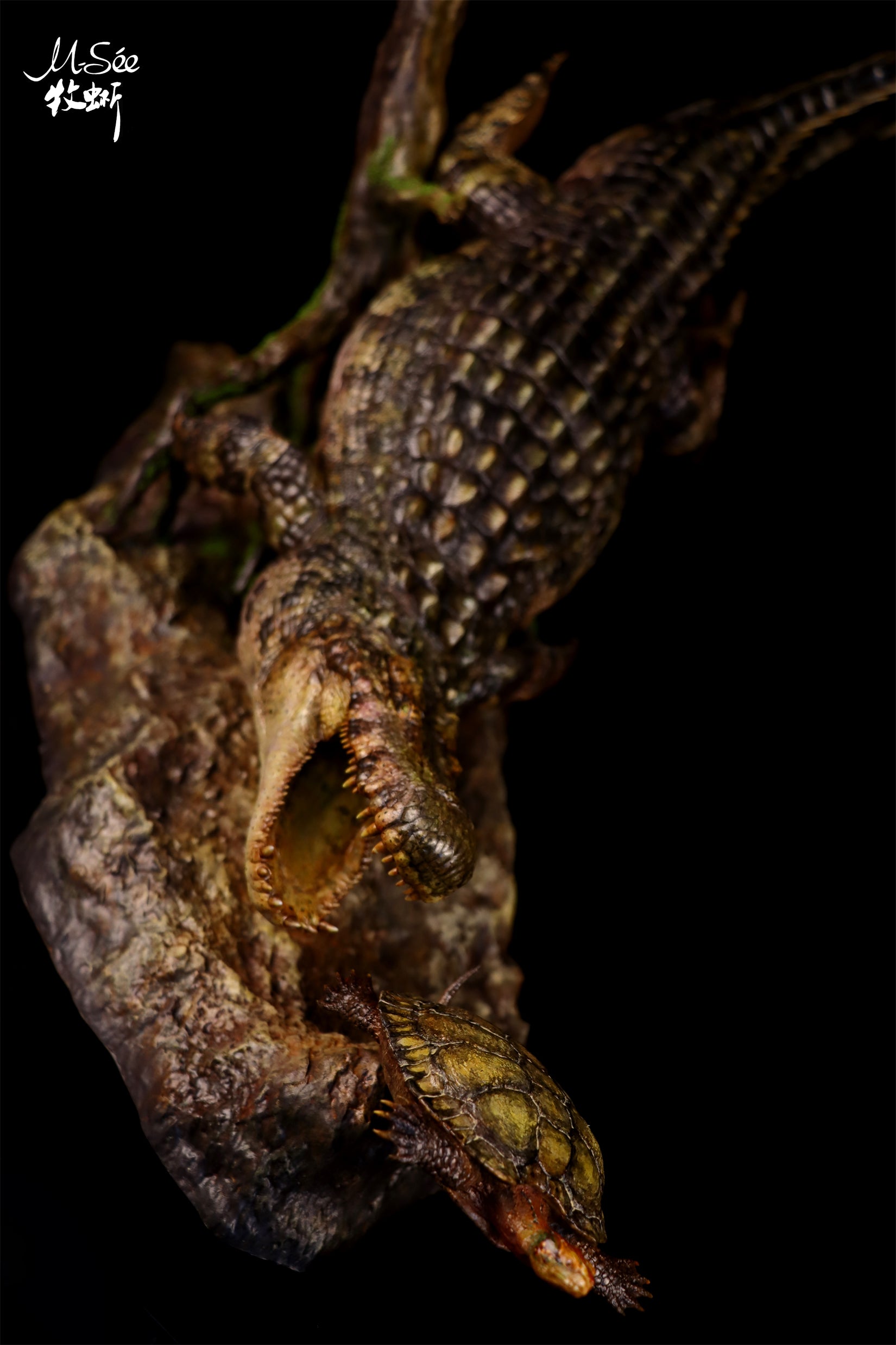 MuSee Studio Purussaurus Hunting Stupendemys Scene