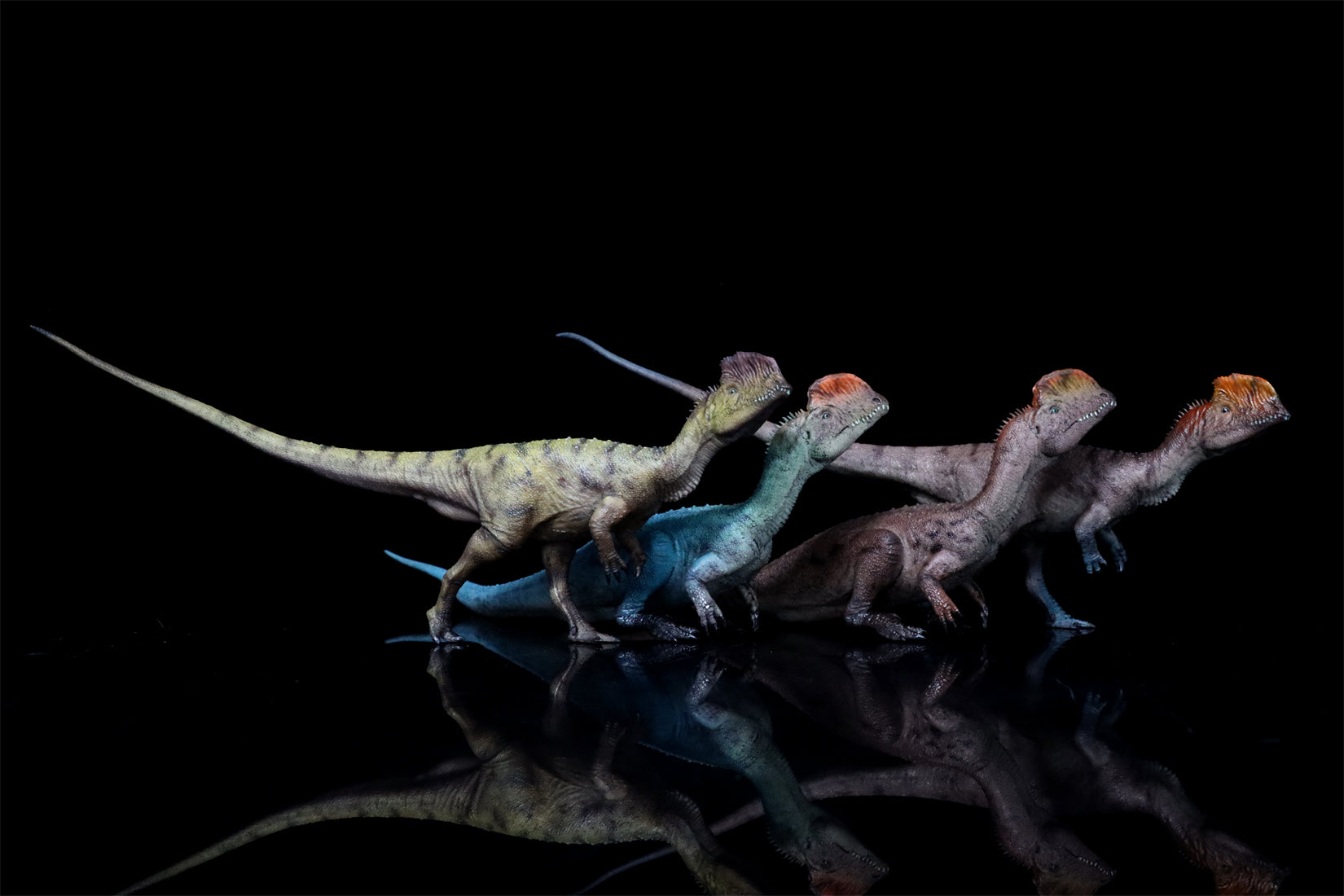 HAOLONGGOOD 1:35 Scale Dilophosaurus Pair Model