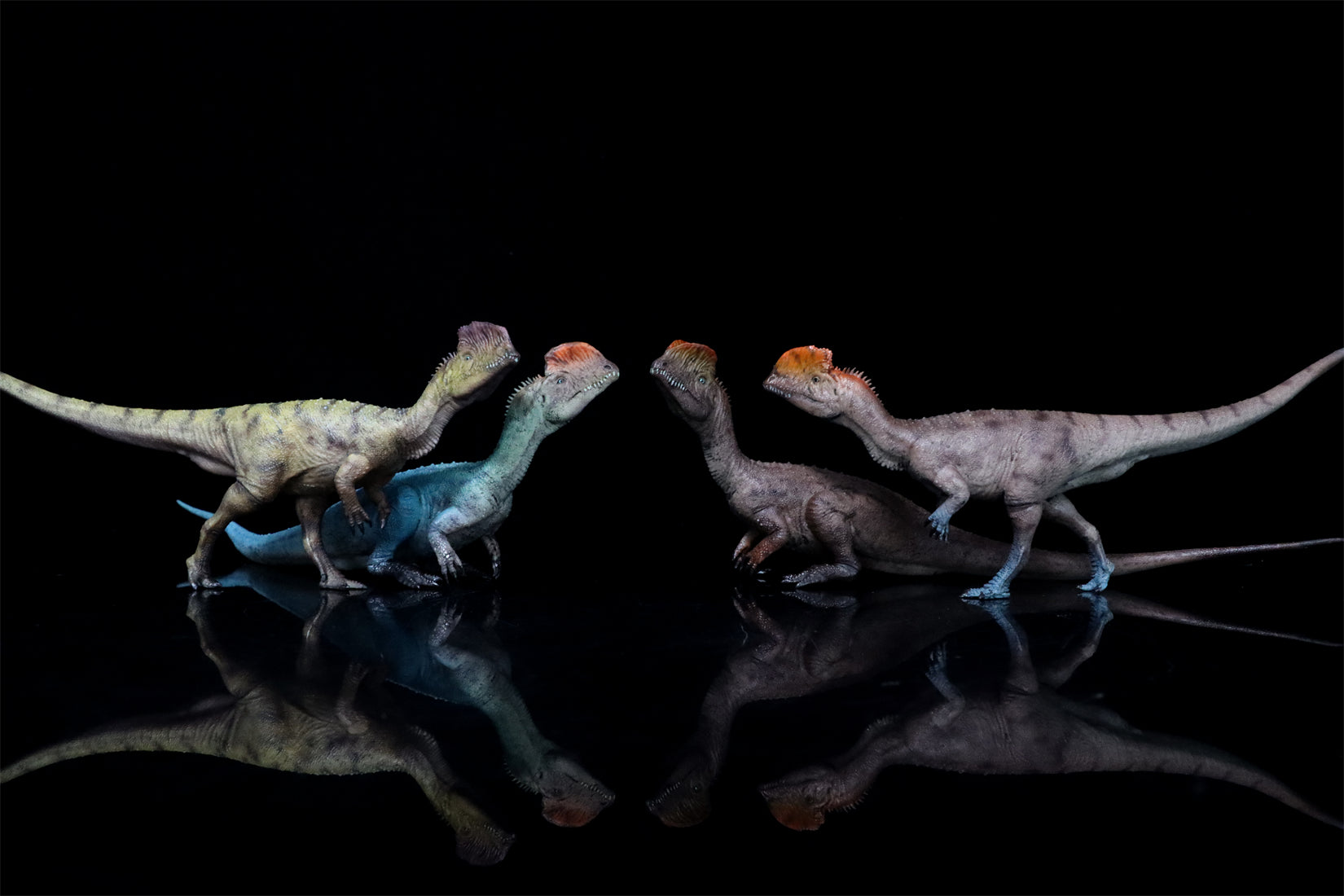 HAOLONGGOOD 1:35 Scale Dilophosaurus Pair Model