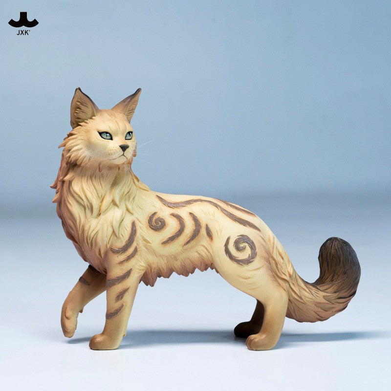 JXK Misty Forest Cat Figurine