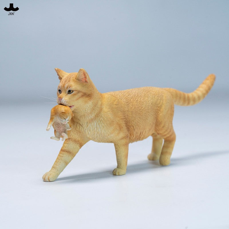 JXK Domestic Cat with Kittens Model
